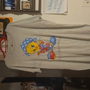 Warner brothers Tweety Bird "One of those mornings" Night gown Vintage